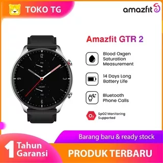 Amazfit GTR 2 smartwatch 1.39 HD AMOLED Fashion display, Receive Bluetooth call, 90 sports modes,SpO2, Heart rate, Sleep, Stress monitor, jam tangan with 14 day Battery life, 3GB music storage