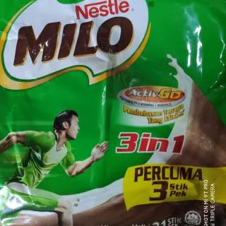 Milo Sachet Malaysia Free 3 stik pek
