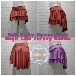 ROK MINI SUSUN HIGH LOW BELLY DANCE JERSEY KOREA ORIGINAL INNOVATION