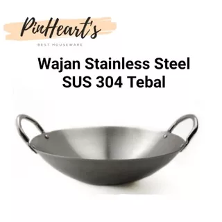 WAJAN KUALI STAINLESS STEEL SUS 304 TEBAL | KUALI BESAR