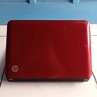 HP Mini 110-3500 Merah Intel Atom N550 RAM 2GB HDD 320GB Netbook Notebook Second Bekas Murah