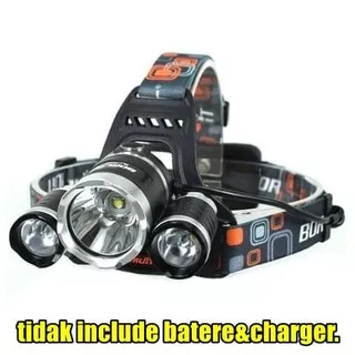 Lampu Senter kepala super bright 5000 Lumens cree T6 high power headlamps