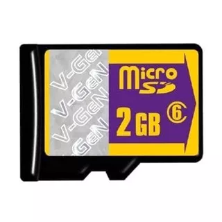 VGen 2Gb Micro Sd class 6 Memory Card Original Vgen Original 2 Gb Dengan Kemasan