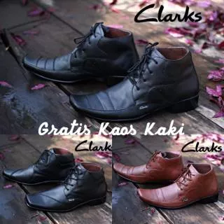 SEPATU PANTOFEL KULIT ASLI PRIA KERJA FORMAL DINAS KANTORAN KULIAH SOL TIDAK LICIN | SEPATU CLARKS