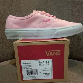 Vans Authentic Pink White - Vans Sk8 Hi Vans Slip on Vans Oldskool Classic Sepatu Vans wanita