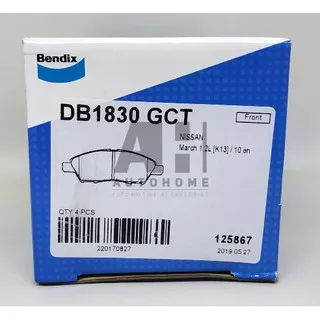 Kampas Rem Depan Nissan March 1.2 - 1.5 - BENDIX Brake Pad DB 1830