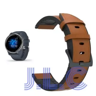Strap Kulit Leather Rubber Silikon Silicone Watch Band Tali Jam Garmin Venu 2 Gen 2 45mm Acc Jam
