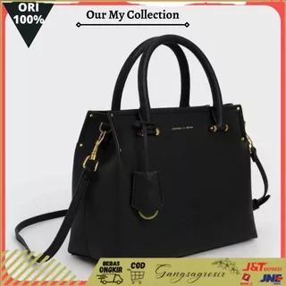 COD Tas Charles n Keith Big Satchel Original - Hitam