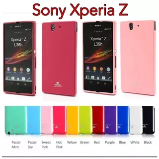 Sony Xperia Z L36H Original Mercury Goospery Jelly Glitter Case