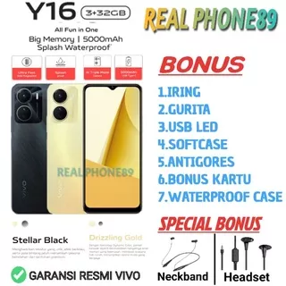 VIVO Y16 RAM 3/32GB | Y16 RAM 3/64GB | y16 | Y15S 3/32GB | Y01 2/32GB GARANSI RESMI VIVO INDONESIA