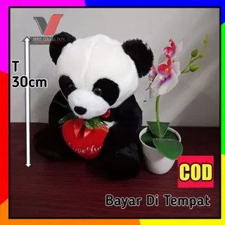 Boneka Beruang Panda Bambu Lucu/ Mainan Boneka Panda Unik - 30CM ber SNI