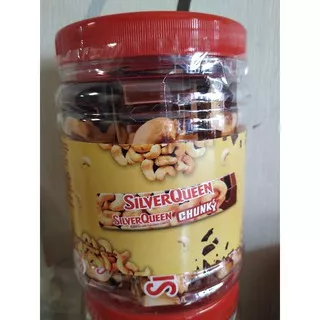 coklat silverqueen chunky bar jar 33gr silver queen cunki chunki bar kecil toples isi 12 piece