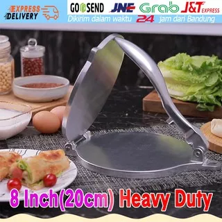 Alat Press Pembuat Tortilla Tepung Jagung Bahan Aluminum Ukuran 20cm Tortila Maker Mesin Kulit Taco