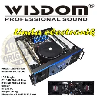 power amplifier wisdom bh15002 bh 15002 class h 3u garansi resmi