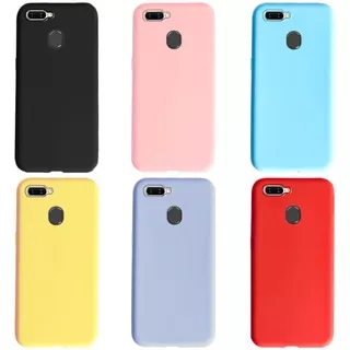 OPPO A5S Case New Colorful Candy Soft Silicone TPU Cell Phone Case Oppo A5S AX5S CPH1909 A7 AX7 Frosted Matte Casing
