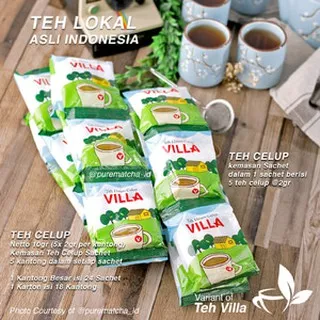 Teh Villa Indonesian Black Tea Teh Hitam Celup Lokal Indonesia 24 pcs