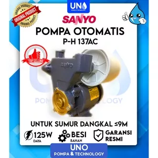 Sanyo Pompa Air Sumur Dangkal Auto Otomatis PH 137 AC / PH-137 AC / PH137AC