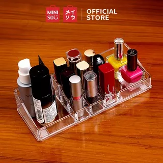 MINISO Kotak Rak Tempat Lipstik Acrylic Lipstick Storange Berdiri Cosmetic Storage Organizer