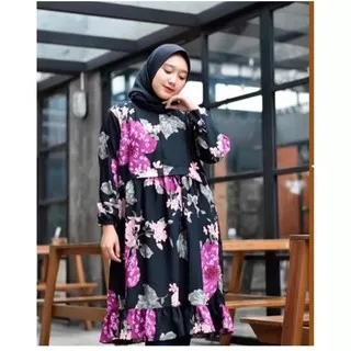 TUNIK ARCHIE HITAM/ATASAN MONALISA/STANDAR DAN JUMBO/TUNIK CANTIK/TUNIK BUSUI