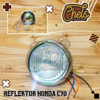 headlamp reflektor lampu depan honda c70 c50 c90