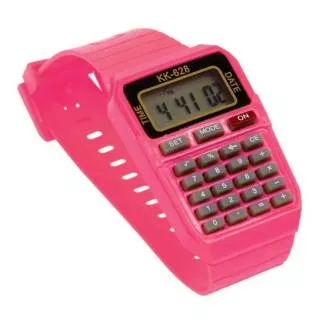 Jam Tangan Anak Sekolah Digital Kalkulator Multifungsi Warna Warni LCD Calculator Digital Watch