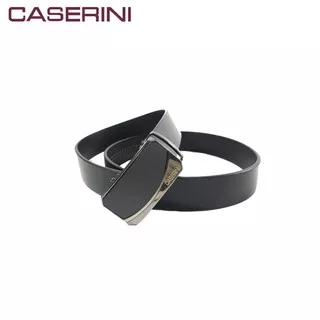 Caserini Men`s Auto Buckle Belt Ikat Pinggang Pria CS211257-17 115 cm Black