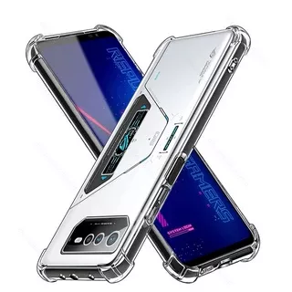 Shockproof Air-bag Case HD Transparent Soft TPU Gaming Back Shell for Asus ROG Phone 6 Pro Cover 