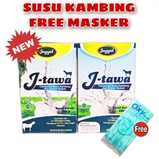 Susu Kambing Tawa Vanila/Original Bubuk 200 Gr J-Tawa Jayyid FREE MASKER