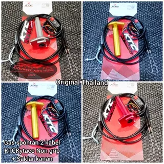 Gas spontan 2 kabel KTC Kytaco Racing Original, gass spontan 2 kabel universal, gas motor 2 kabel, gas sepontan motor 2 kabel, sepontan, gas spontan 2 kabel motor nmax beat mio vixion aerox lexi scoopy vario r15 cbr150r-250r