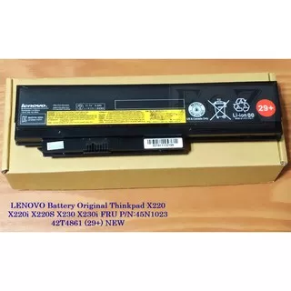 LENOVO Battery Original Thinkpad X220 X220i X220S X230 X230i FRU P/N:45N1023 42T4861 (29+) - NEW