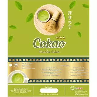 Minuman bubuk green tea preminum Cokao Matcha Gold 1kg serbuk minuman untuk ice blend dan shake