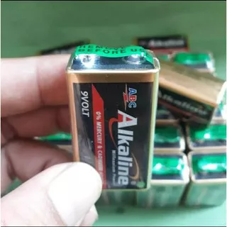 Baterai Kotak Alkaline 9 Volt / Battery ABC Alkaline 6LR61 Kotak 9V