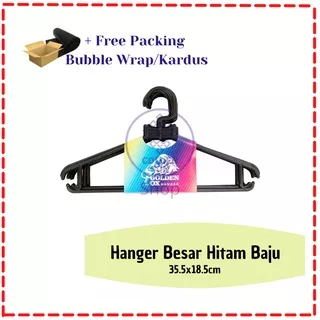 HANGER BESAR HITAM BAJU / HANGER BESAR / HANGER HITAM