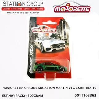 MAJORETTE CHROME SERIES ASTON MARTIN VINTAGE LIGHT GREEN 1-64 19