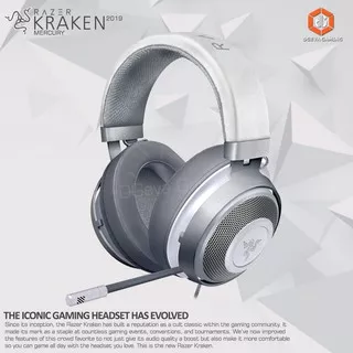 Razer Kraken 2019 Mercury White Multi Platform Gaming Headset