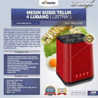 Mesin sosis telur sostel 4 lubang maksindou