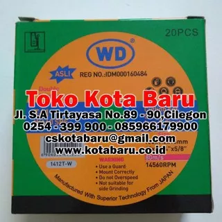 Batu Gerinda Potong Mata Cutting Wheel WD 4in 105x1,2mm - Tajam