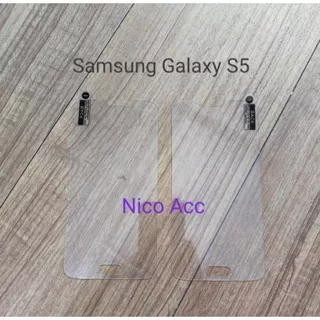 Samsung Galaxy S5 Tempered Glass Anti Gores Kaca No Full  TG Biasa