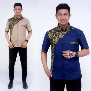 Kemeja Batik Pria Prada Isen Kenongo / Baju Batik Pria Sopal Prada Batik Kertabumi Bisa COD