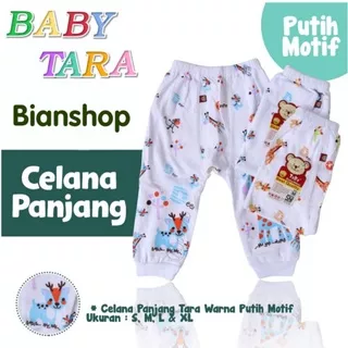 3PCS CELANA PANJANG BABY TARA PUTIH