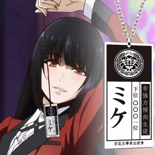 Necklace Kakegurui Compulsive Gambler Yumeko Jabami Ryouta Suzui Mary Saotome Cosplay necklace