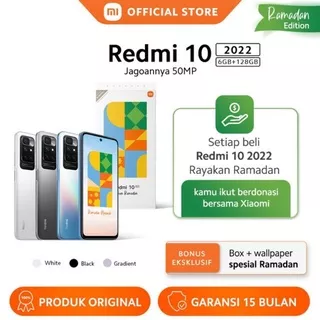 Redmi 10 2022 Rayakan Ramadan (6GB+128GB) Helio G88 50MP AI Quad