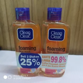 TWIN PACK clean & clear face wash 2x100ml
