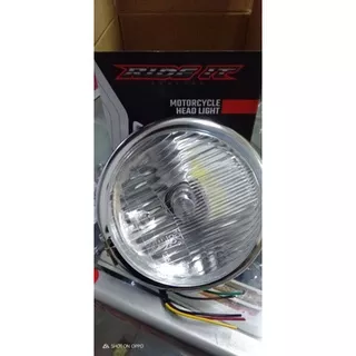 Lampu Reflektor Cb Pesek Kaca Datar Dop Led Merk Ride It/Reflektor Jute Kaca Autopal Ride It