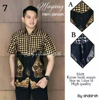 Hem wayang/hem batik/kemeja batik solo/kemeja batik murah