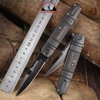 Pisau Lipat Mini Survival Multifungsi Pisau Gunung / Pisau Baja   / BROWNING Pisau Lipat Berburu Survival Tactical Knife 220mm - PGY1534