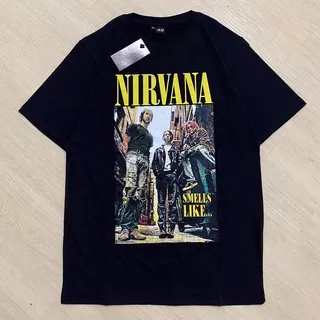 [BAYAR DITEMPAT] KAOS BAND NIRVANA / KAOS CURT COBAIN / KAOS NIRVANA NEVERMIND / KAOS NIRVANA BLEACH