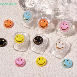 Perhiasan Kristal 3d Warna-Warni Desain Bunga Matahari Smiley Face Gaya Jepang Untuk Dekorasi Nail Art