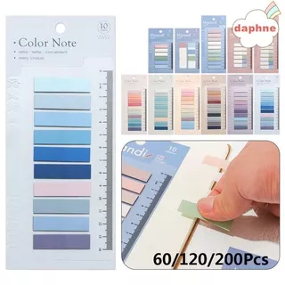 DAPHNE 60/120/200pcs DIY Sticky Notes Stationery Loose-leaf Memo Pad Index Flags Bookmark Office Supplies Fashion Label Novelty Paster Sticker