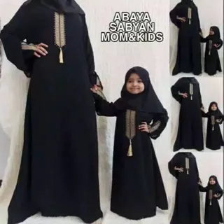 New Abaya Gamis Maxi Dress Arab Saudi Bordir Zephy Turki Umroh Dubai Sabyan Couple Turkey India Wanita Hitam